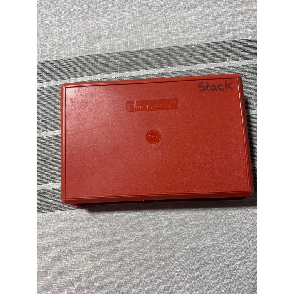 Tupperware Modular Mate Rectangular Container Red Lid Vintage Kitchen Storage - Picture 6 of 8